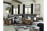 Samperstone Gray 6-Piece Power Reclining Sectional from Ashley - Luna Furniture