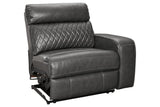 Samperstone Gray Right-Arm Facing Power Recliner from Ashley Furniture - Luna Furniture