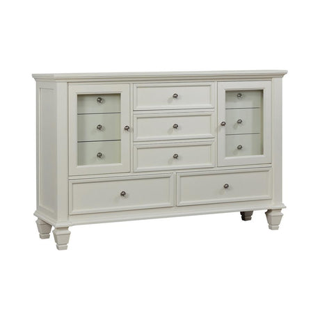 Sandy Beach White 11-Drawer Rectangular Dresser from Coaster - Luna Furniture