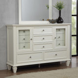 Sandy Beach White 11-Drawer Rectangular Dresser from Coaster - Luna Furniture