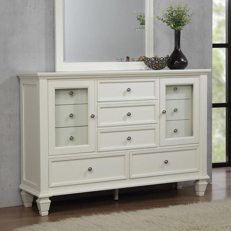 Sandy Beach White 11-Drawer Rectangular Dresser from Coaster - Luna Furniture