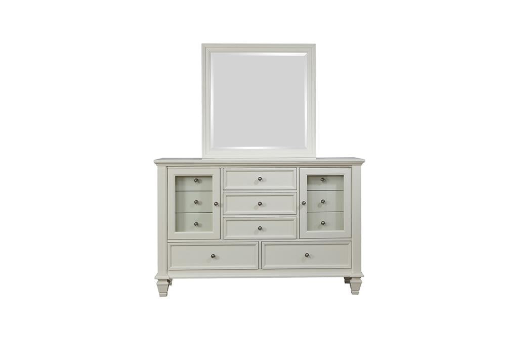 coaster sandy beach dresser Sandy Beach 5-drawer Bedroom Chest Cream White