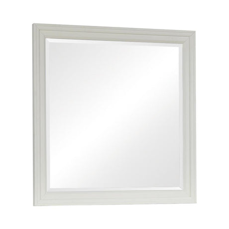 Sandy Beach White Rectangular Mirror (Mirror Only) from Coaster - Luna Furniture
