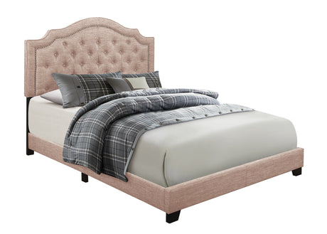Sandy Beige Full Upholstered Bed from Homelegance - Luna Furniture