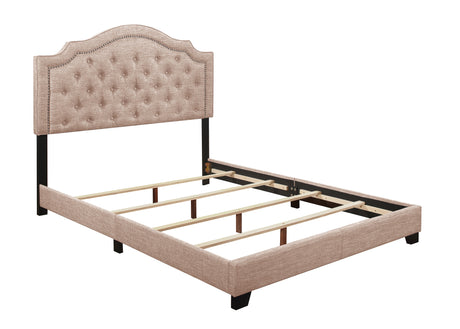 Sandy Beige Full Upholstered Bed from Homelegance - Luna Furniture