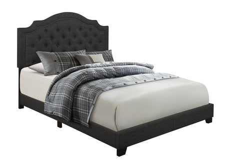 Sandy Dark Gray Full Upholstered Bed from Homelegance - Luna Furniture