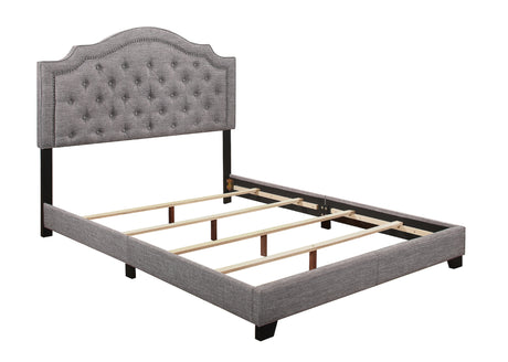Sandy Gray Queen Upholstered Bed from Homelegance - Luna Furniture
