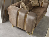 Santana Coffee Velvet Living Room Set from Nova Furniture - Luna Furniture