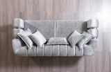 Santana Silver Velvet Sofa & Loveseat from Nova Furniture - Luna Furniture