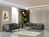 Santana Smoke Velvet Living Room Set from Nova Furniture - Luna Furniture