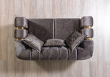 Santana Smoke Velvet Loveseat from Nova Furniture - Luna Furniture