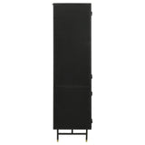 Santiago Matte Black Rectangular 4-Door Cabinet from Coaster - Luna Furniture