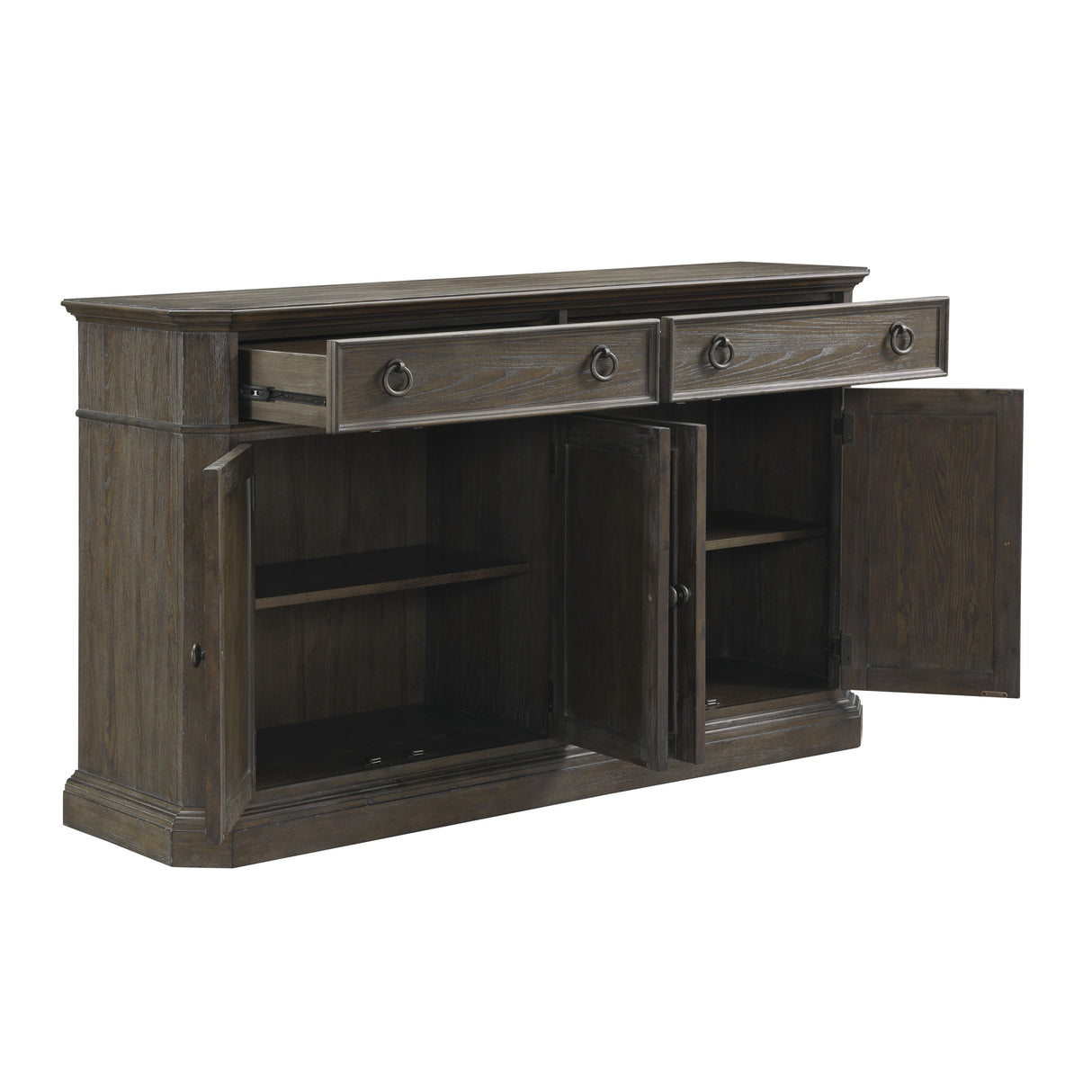 Sarasota Driftwood Brown Server with 3 Door from Homelegance - Luna Furniture