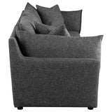 Sasha Black Upholstered 3-Piece Sofa Barely from Coaster - Luna Furniture