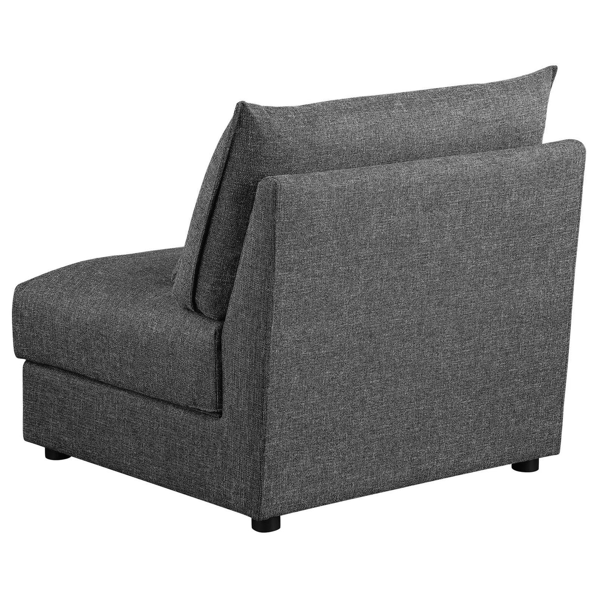 Sasha Black Upholstered 3-Piece Sofa Barely from Coaster - Luna Furniture