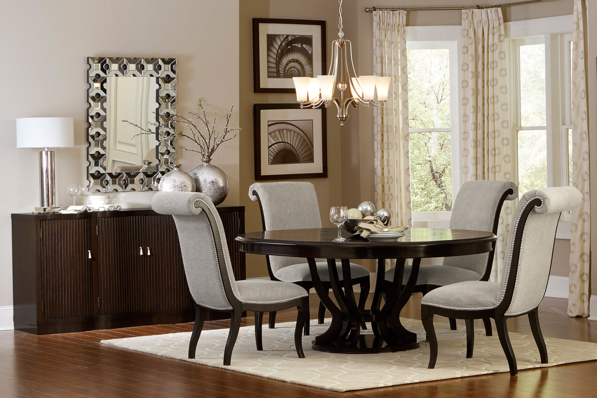 Savion Espresso Round/Oval Extendable Dining Set from Homelegance - Luna Furniture