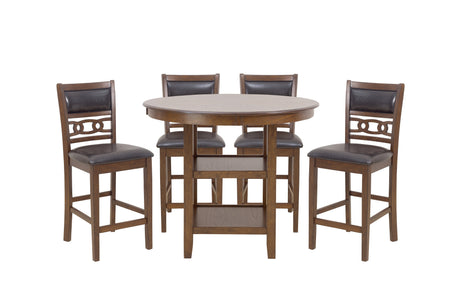 Savor Brown 5-Piece Counter Height Set from Homelegance - Luna Furniture