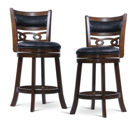 Savor Brown Swivel Counter Height Chair, Set of 2 from Homelegance - Luna Furniture