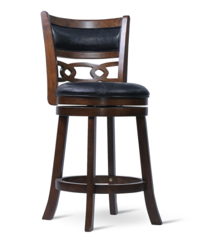 Savor Brown Swivel Counter Height Chair, Set of 2