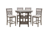 Savor Gray 5-Piece Counter Height Set from Homelegance - Luna Furniture