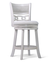Savor White Swivel Counter Height Chair, Set of 2 from Homelegance - Luna Furniture