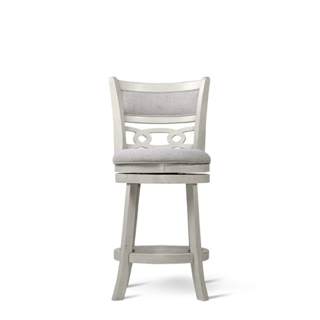 Savor White Swivel Counter Height Chair, Set of 2 from Homelegance - Luna Furniture
