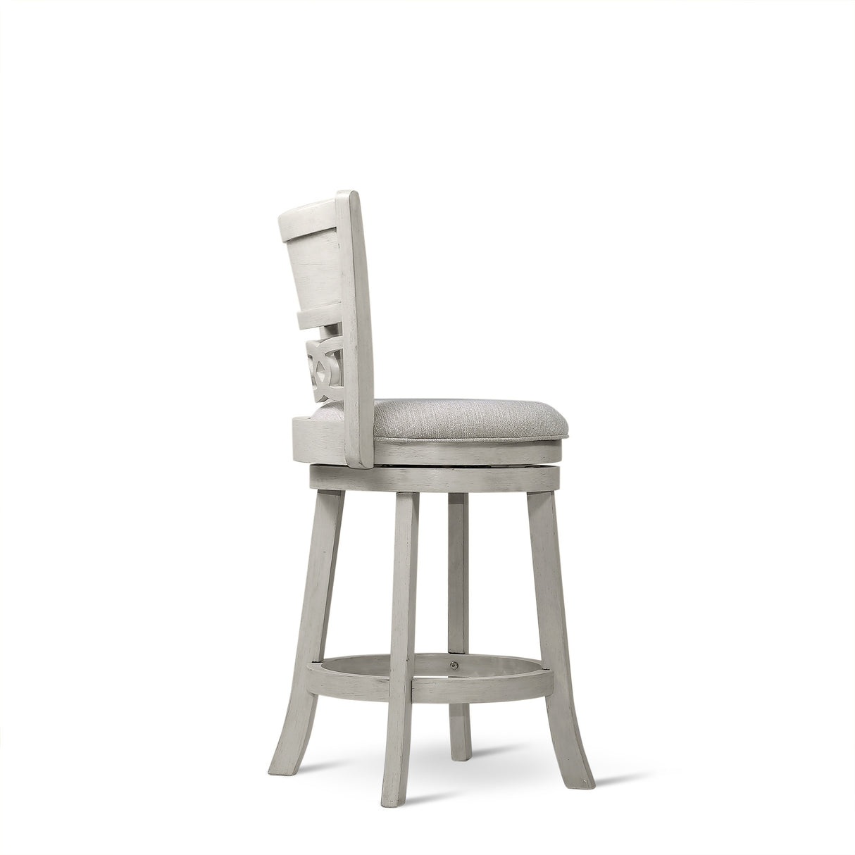 Savor White Swivel Counter Height Chair, Set of 2 from Homelegance - Luna Furniture