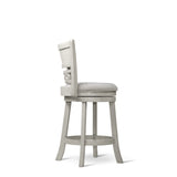 Savor White Swivel Counter Height Chair, Set of 2 from Homelegance - Luna Furniture