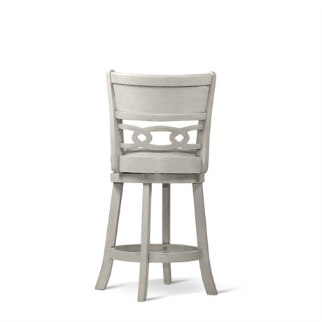 Savor White Swivel Counter Height Chair, Set of 2 from Homelegance - Luna Furniture