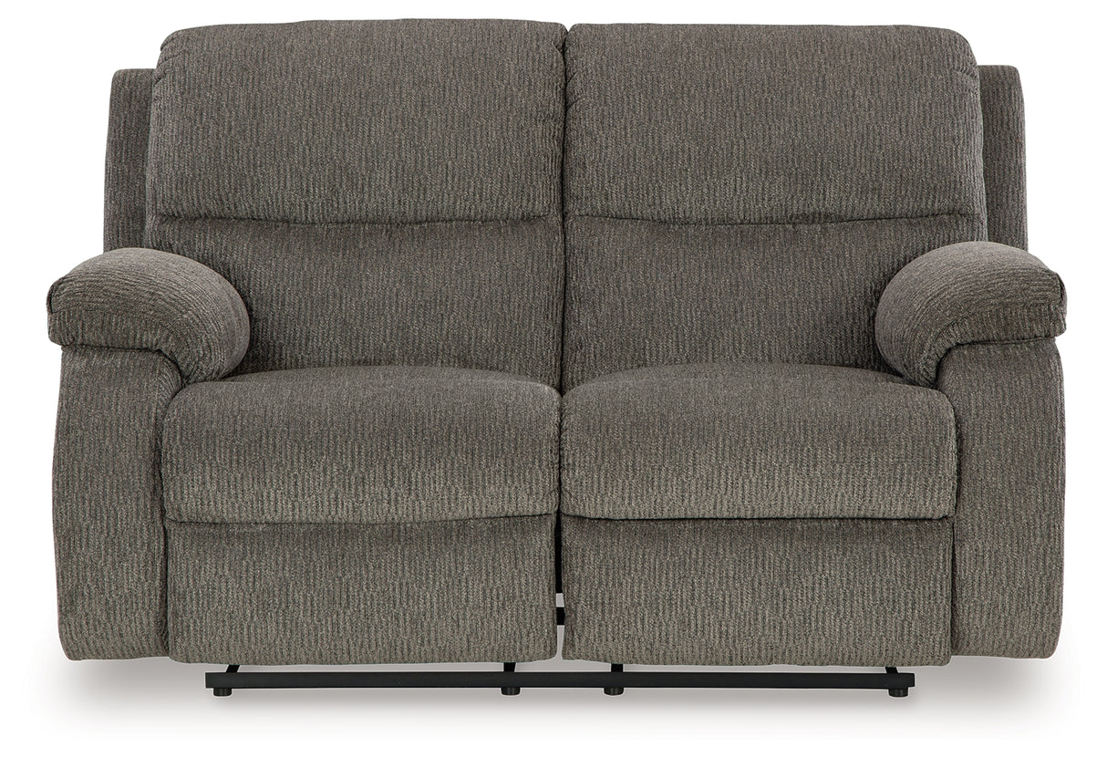 Scranto Brindle Reclining Loveseat from Ashley - Luna Furniture