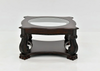 Madison Brown Wood Coffee Table with Casters - Luna Furniture