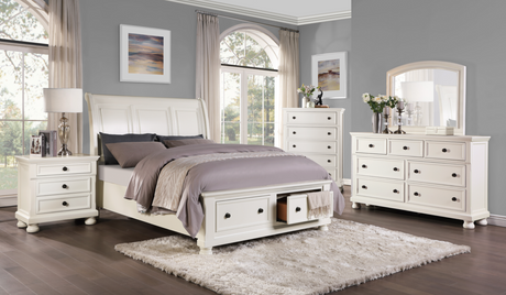 Laurelin White Nightstand from Homelegance - Luna Furniture