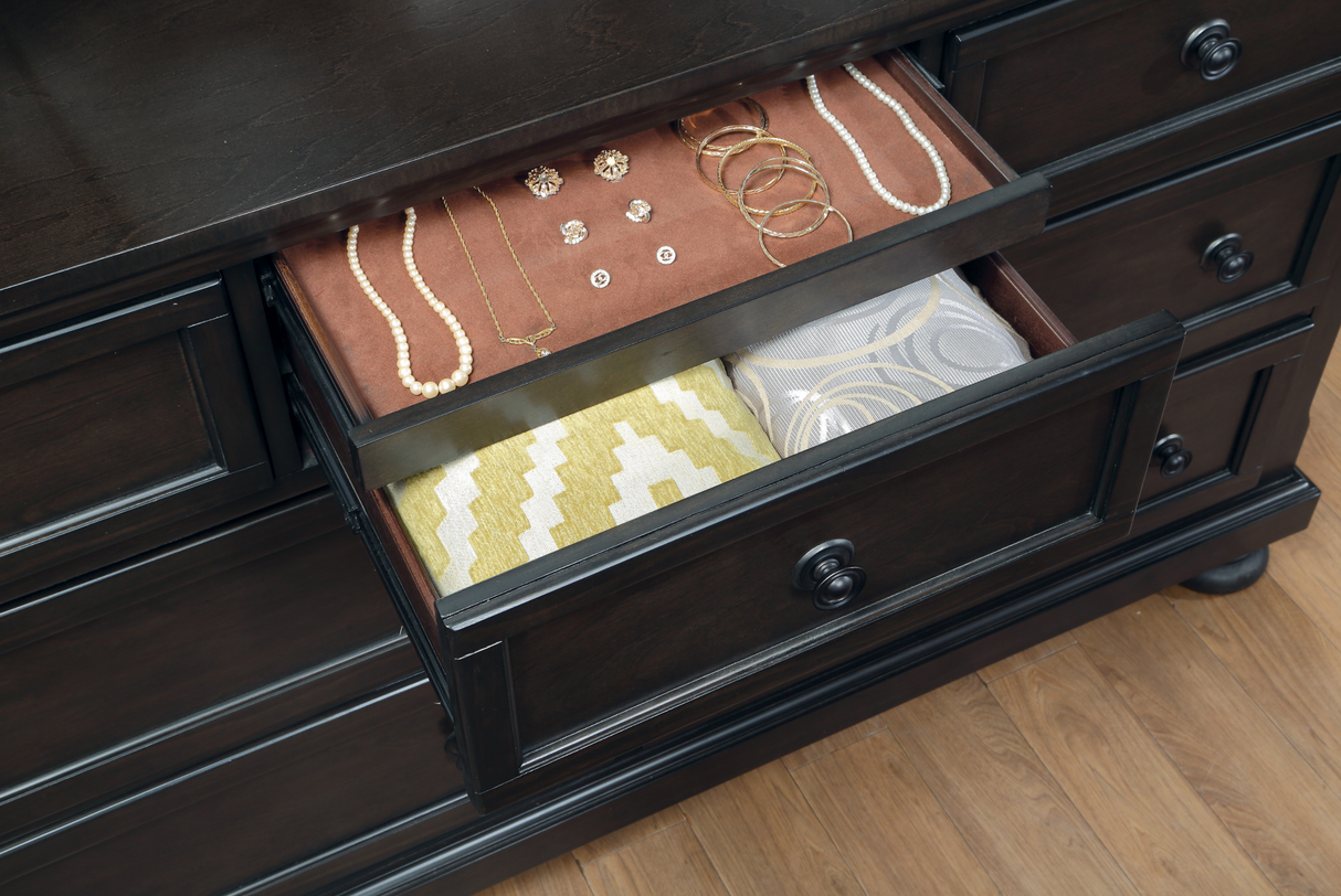 Begonia Grayish Brown Dresser from Homelegance - Luna Furniture