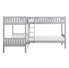 Orion Gray Twin Corner Bunk Bed