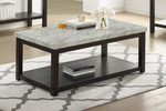 Deacon Black Coffee Table with Casters