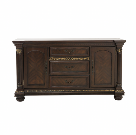 Russian Hill Warm Cherry Buffet from Homelegance - Luna Furniture