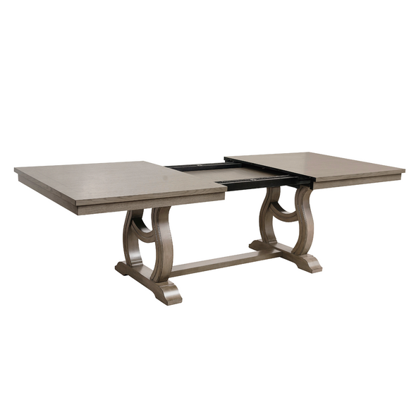 Vermillion Gray Cashmere Extendable Dining Table