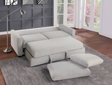 Price Gray Convertible Studio Sofa with Pull-out Bed from Homelegance - Luna Furniture