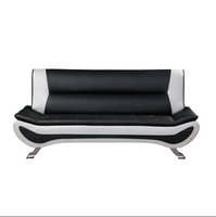 Veloce Black/White Sofa