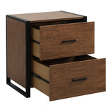 Sedley Walnut/Rustic Black File Cabinet from Homelegance - Luna Furniture