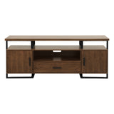 Sedley Walnut/Rustic Black TV Stand from Homelegance - Luna Furniture