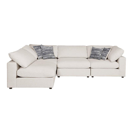 Serene Beige 4-Piece Upholstered Modular Sectional from Coaster - Luna Furniture