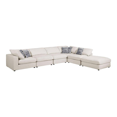 Serene Beige 6-Piece Upholstered Modular Sectional from Coaster - Luna Furniture