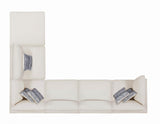 Serene Beige Upholstered Armless Chair from Coaster - Luna Furniture