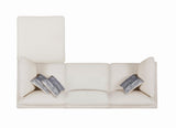 Serene Beige Upholstered Armless Chair from Coaster - Luna Furniture