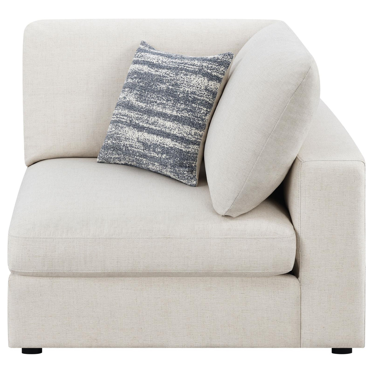 Serene Beige Upholstered Corner from Coaster - Luna Furniture