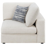 Serene Beige Upholstered Corner from Coaster - Luna Furniture