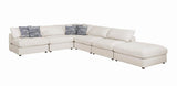 Serene Beige Upholstered Rectangular Ottoman from Coaster - Luna Furniture