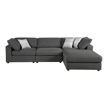 Serene Charcoal Upholstered 4-Piece Modular Sectional from Coaster - Luna Furniture