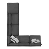 Serene Charcoal Upholstered 6-Piece Modular Sectional from Coaster - Luna Furniture